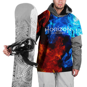 Накидка на куртку 3D с принтом Horizon Zero Dawn FIRE в Курске, 100% полиэстер |  | aloy | antasy girl | art | artwork | digital art | fantasy | horizon | horizon: zero dawn | landscape | tallneck | warrior fantasy | weapon | zero dawn
