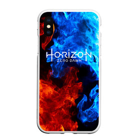 Чехол для iPhone XS Max матовый с принтом Horizon Zero Dawn FIRE в Курске, Силикон | Область печати: задняя сторона чехла, без боковых панелей | aloy | antasy girl | art | artwork | digital art | fantasy | horizon | horizon: zero dawn | landscape | tallneck | warrior fantasy | weapon | zero dawn