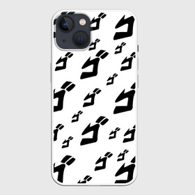 Чехол для iPhone 13 с принтом JOJO PATTERN BW в Курске,  |  | anime | jojo | jojo’s bizarre adventure | аниме | анимэ | биззаре адвенчер | джо | джо джо | джоджо | джонатан джостар | дзёсукэ хигасиката | дзётаро кудзё | жожо | игги | кира | лого | манга | невероятные приключения