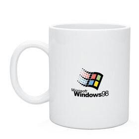Кружка с принтом Windows 98 в Курске, керамика | объем — 330 мл, диаметр — 80 мм. Принт наносится на бока кружки, можно сделать два разных изображения | microsoft | windows | windows98 | виндовс | майкрософт