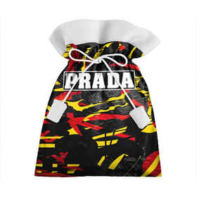 Подарочный 3D мешок с принтом PRADA в Курске, 100% полиэстер | Размер: 29*39 см | prada | prada gang | prada style | prada принт | prada футболка | парада стиль | прада | прада принт | прада футболка