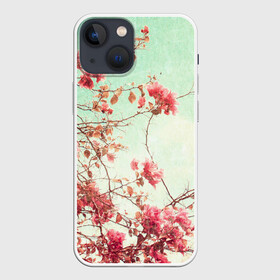 Чехол для iPhone 13 mini с принтом Цветы в Курске,  |  | весна | дерево | природа | розы | цветок | цветы