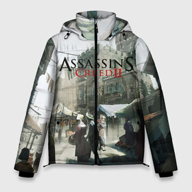 Мужская зимняя куртка 3D с принтом Assassin’s Creed 2 в Курске, верх — 100% полиэстер; подкладка — 100% полиэстер; утеплитель — 100% полиэстер | длина ниже бедра, свободный силуэт Оверсайз. Есть воротник-стойка, отстегивающийся капюшон и ветрозащитная планка. 

Боковые карманы с листочкой на кнопках и внутренний карман на молнии. | Тематика изображения на принте: black flag | brotherhood | chronicles | creed | game | origins | revelations | rogue | syndicate | unity | valhalla | альтаир | ассасин | игры | кинжал | пираты