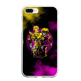 Чехол для iPhone 7Plus/8 Plus матовый с принтом JoJo Bizarre Adventure в Курске, Силикон | Область печати: задняя сторона чехла, без боковых панелей | anime | jojo | jojo’s bizarre adventure | аниме | анимэ | биззаре адвенчер | джо | джо джо | джоджо | джонатан джостар | дзёсукэ хигасиката | дзётаро кудзё | жожо | игги | кира | лого | манга | невероятные приключения