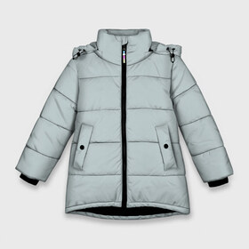 Зимняя куртка для девочек 3D с принтом Радуга v5 - голубой в Курске, ткань верха — 100% полиэстер; подклад — 100% полиэстер, утеплитель — 100% полиэстер. | длина ниже бедра, удлиненная спинка, воротник стойка и отстегивающийся капюшон. Есть боковые карманы с листочкой на кнопках, утяжки по низу изделия и внутренний карман на молнии. 

Предусмотрены светоотражающий принт на спинке, радужный светоотражающий элемент на пуллере молнии и на резинке для утяжки. | без дизайна | без картинки | одноцветные | серый | текстура