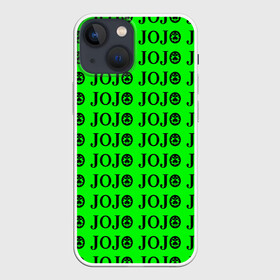 Чехол для iPhone 13 mini с принтом JoJo Bizarre Adventure в Курске,  |  | anime | jojo | jojo’s bizarre adventure | аниме | анимэ | биззаре адвенчер | джо | джо джо | джоджо | джонатан джостар | дзёсукэ хигасиката | дзётаро кудзё | жожо | игги | кира | лого | манга | невероятные приключения