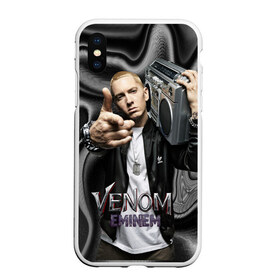 Чехол для iPhone XS Max матовый с принтом Eminem-Venom в Курске, Силикон | Область печати: задняя сторона чехла, без боковых панелей | eminem | rap | venom eminem | рэп | хип хоп | эминем