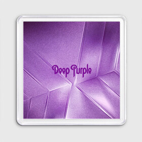 Магнит 55*55 с принтом Deep Purple в Курске, Пластик | Размер: 65*65 мм; Размер печати: 55*55 мм | deep | logo | purple | rock | whoosh | группа | знаменитости | лого | надпись | рок | текст
