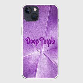 Чехол для iPhone 13 с принтом Deep Purple в Курске,  |  | deep | logo | purple | rock | whoosh | группа | знаменитости | лого | надпись | рок | текст