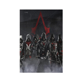 Обложка для паспорта матовая кожа с принтом Assassin’s Creed Syndicate в Курске, натуральная матовая кожа | размер 19,3 х 13,7 см; прозрачные пластиковые крепления | Тематика изображения на принте: black flag | brotherhood | chronicles | creed | game | origins | revelations | rogue | syndicate | unity | valhalla | альтаир | ассасин | игры | кинжал | пираты