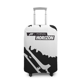 Чехол для чемодана 3D с принтом Forza Horizon в Курске, 86% полиэфир, 14% спандекс | двустороннее нанесение принта, прорези для ручек и колес | fh4 | forza | games | horizon | playground | авто | гонки | горизонт | машины | сила | фестиваль | форза | хоризон