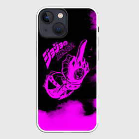 Чехол для iPhone 13 mini с принтом Джоджо fuck фиолетовый в Курске,  |  | anime | jojo | jojo’s bizarre adventure | аниме | анимэ | биззаре адвенчер | джо | джо джо | джоджо | джонатан джостар | дзёсукэ хигасиката | дзётаро кудзё | жожо | игги | кира | лого | манга | невероятные приключения