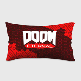 Подушка 3D антистресс с принтом DOOM ETERNAL / ДУМ ЭТЕРНАЛ в Курске, наволочка — 100% полиэстер, наполнитель — вспененный полистирол | состоит из подушки и наволочки на молнии | bfg | brutal | doom | eternal | ethernal | game | games | logo | дум | игра | игры | лого | логотип | логотипы | символ | символы | этернал