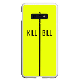 Чехол для Samsung S10E с принтом Убить Билла в Курске, Силикон | Область печати: задняя сторона чехла, без боковых панелей | kill bill | желтый | квентин тарантино | кино | фильм