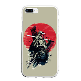Чехол для iPhone 7Plus/8 Plus матовый с принтом Samurai man в Курске, Силикон | Область печати: задняя сторона чехла, без боковых панелей | бамбук | катана | сакура | самурай | япония