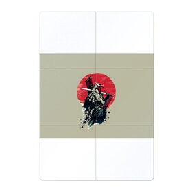 Магнитный плакат 2Х3 с принтом Samurai man в Курске, Полимерный материал с магнитным слоем | 6 деталей размером 9*9 см | Тематика изображения на принте: бамбук | катана | сакура | самурай | япония