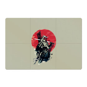 Магнитный плакат 3Х2 с принтом Samurai man в Курске, Полимерный материал с магнитным слоем | 6 деталей размером 9*9 см | Тематика изображения на принте: бамбук | катана | сакура | самурай | япония