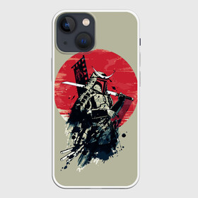 Чехол для iPhone 13 mini с принтом Samurai man в Курске,  |  | бамбук | катана | сакура | самурай | япония