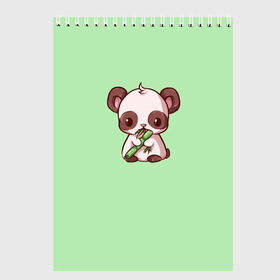 Скетчбук с принтом пандочка с бамбуком в Курске, 100% бумага
 | 48 листов, плотность листов — 100 г/м2, плотность картонной обложки — 250 г/м2. Листы скреплены сверху удобной пружинной спиралью | бамбук | бирюзовый | милая панда | милое существо | милость | мультяшка | мультяшная панда | панда | панда с бамбуком