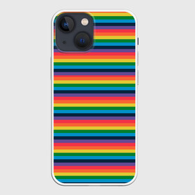 Чехол для iPhone 13 mini с принтом Радужный флаг в Курске,  |  | Тематика изображения на принте: pride | rainbow | tiktok | мем | оля тыква | подсяду | прайд | привет | привет я подсяду | радуга | радужный флаг | тик ток | тикток | феминизм | феминитивы | я подсяду