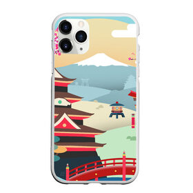 Чехол для iPhone 11 Pro Max матовый с принтом Tokyo в Курске, Силикон |  | Тематика изображения на принте: горы | остров | сакура | токио | япония