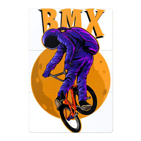 Магнитный плакат 2Х3 с принтом BMX в Курске, Полимерный материал с магнитным слоем | 6 деталей размером 9*9 см | Тематика изображения на принте: bicycle | bmx | cosmonaut | cosmos | moon | spacesuit | велосипед | космонавт | космос | луна | скафандр