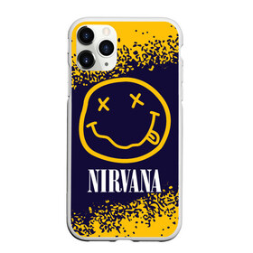 Чехол для iPhone 11 Pro Max матовый с принтом NIRVANA НИРВАНА в Курске, Силикон |  | band | cobain | face | kurt | logo | music | nirvana | rock | rocknroll | группа | кобейн | курт | лого | логотип | музыка | музыкальная | нирвана | рожица | рок | рокнролл | символ