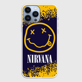 Чехол для iPhone 13 Pro Max с принтом NIRVANA   НИРВАНА в Курске,  |  | band | cobain | face | kurt | logo | music | nirvana | rock | rocknroll | группа | кобейн | курт | лого | логотип | музыка | музыкальная | нирвана | рожица | рок | рокнролл | символ