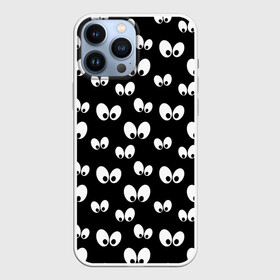 Чехол для iPhone 13 Pro Max с принтом Глазки в темноте в Курске,  |  | baby | cartoon | cute | halloween | kawaii | lol | аниме | анимешный | бабочки | взгляд | глаза | детям | дисней | кавайный | летучие мыши | малыш | милый | мистика | мультяшный | ночные | ночь | няшный | паттерн | привидение