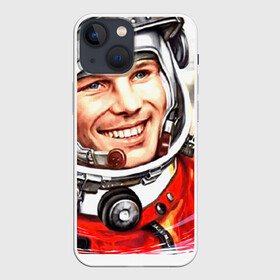 Чехол для iPhone 13 mini с принтом Юрий Гагарин 1 в Курске,  |  | звезды | земля | история | космос | орбита | ракета