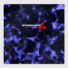 Магнитный плакат 3Х3 с принтом MITSUBISHI в Курске, Полимерный материал с магнитным слоем | 9 деталей размером 9*9 см | mitsubishi | авто | автомобиль | лого | логотип | митсубиси | митсубиши | текстура