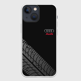 Чехол для iPhone 13 mini с принтом AUDI в Курске,  |  | audi | авто | автомобиль | ауди | логотип | марка | машина | надпись | текстура