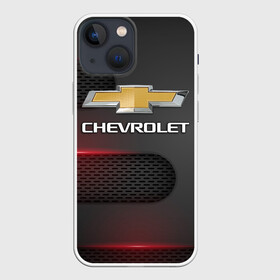 Чехол для iPhone 13 mini с принтом CHEVROLET в Курске,  |  | chevrolet | авто | автомобиль | логотип | марка | машина | надпись | текстура | шевроле | шевролет