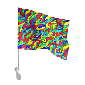 Флаг для автомобиля с принтом Красочные узоры/абстракционизм в Курске, 100% полиэстер | Размер: 30*21 см | abstract | art | neon | pattern | аниме | анимешные | арт | брызги | ван гог | волны | восточный | змеи | искусство | картина | кислотный | краска | краски | море | мысли | неоновые | радуга | радужные | разноцветные
