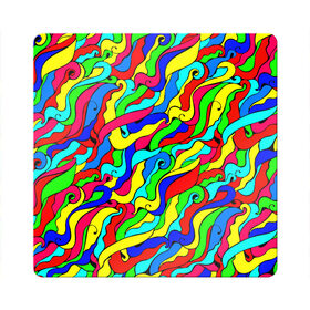 Магнит виниловый Квадрат с принтом Красочные узоры/абстракционизм в Курске, полимерный материал с магнитным слоем | размер 9*9 см, закругленные углы | abstract | art | neon | pattern | аниме | анимешные | арт | брызги | ван гог | волны | восточный | змеи | искусство | картина | кислотный | краска | краски | море | мысли | неоновые | радуга | радужные | разноцветные