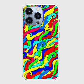 Чехол для iPhone 13 Pro с принтом Красочные узоры абстракционизм в Курске,  |  | abstract | art | neon | pattern | аниме | анимешные | арт | брызги | ван гог | волны | восточный | змеи | искусство | картина | кислотный | краска | краски | море | мысли | неоновые | радуга | радужные | разноцветные