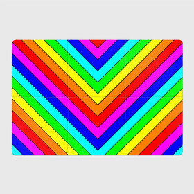 Магнитный плакат 3Х2 с принтом Rainbow Stripes в Курске, Полимерный материал с магнитным слоем | 6 деталей размером 9*9 см | Тематика изображения на принте: geometry | gradient | neon | геометрические | градиент | детям | кислота | кислотный | конус | красочный | линии | неоновые | пирамида | полоска | полосы | радуга | радужный | разноцветные | сочный | треугольники