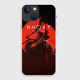 Чехол для iPhone 13 mini с принтом Ghost of Tsushima в Курске,  |  | ghost of tsushima | воин | игра | катана | рисунок | самурай | человек