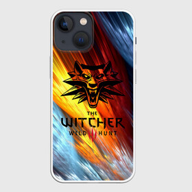 Чехол для iPhone 13 mini с принтом The Witcher   Ведьмак Logo в Курске,  |  | cd projekt red | ciri | game | geralt | geralt of rivia | gwynbleidd | the witcher | the witcher 3: wild hunt | ведьмак | ведьмак 3: дикая охота | геральт | геральт из ривии | цири | цирилла