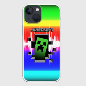 Чехол для iPhone 13 mini с принтом Minecraft (S) в Курске,  |  | craft | creeper | dungeon | dungeons | earth | game | logo | mine | minecraft | minecraft dungeons | mobile | online | дунгеонс | земля | зомби | игра | крипер | лого | майкрафт | майнкрафт | онлайн | подземелье