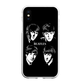 Чехол для iPhone XS Max матовый с принтом THE BEATLES в Курске, Силикон | Область печати: задняя сторона чехла, без боковых панелей | англия | гитара | коллектив | легенды | музыка