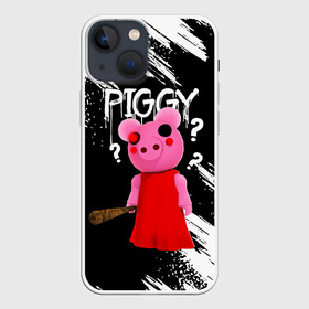 Чехол для iPhone 13 mini с принтом ROBLOX PIGGY   СВИНКА ПИГГИ в Курске,  |  | pig | piggy | roblox | игра | компьютерная игра | логотип | онлайн | онлайн игра | пигги | поросенок | роблакс | роблокс | свинка | свинья