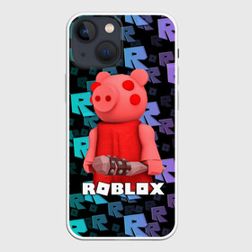 Чехол для iPhone 13 mini с принтом ROBLOX PIGGY   СВИНКА ПИГГИ в Курске,  |  | pig | piggy | roblox | игра | компьютерная игра | логотип | онлайн | онлайн игра | пигги | поросенок | роблакс | роблокс | свинка | свинья