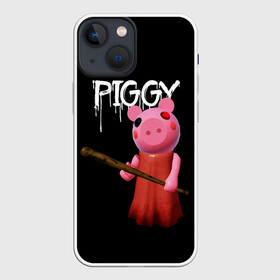 Чехол для iPhone 13 mini с принтом ROBLOX PIGGY   СВИНКА ПИГГИ в Курске,  |  | pig | piggy | roblox | игра | компьютерная игра | логотип | онлайн | онлайн игра | пигги | поросенок | роблакс | роблокс | свинка | свинья