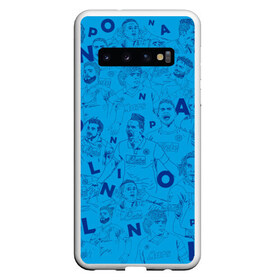 Чехол для Samsung Galaxy S10 с принтом Наполи Блю в Курске, Силикон | Область печати: задняя сторона чехла, без боковых панелей | Тематика изображения на принте: napoli | гамсик | гамшик | инсинье | кальехон | каннаваро | кулибали | лавесси | маджио | марадона | мертенс | наполи | неаполь