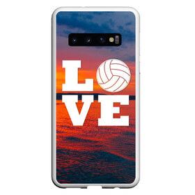 Чехол для Samsung Galaxy S10 с принтом LOVE Volleyball в Курске, Силикон | Область печати: задняя сторона чехла, без боковых панелей | Тематика изображения на принте: beach | i love | live | love | voleybal | volleyball | волебол | волейбол | волейболист | волейболистка | воллейбол | пляжный | я люблю