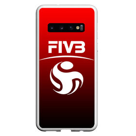 Чехол для Samsung Galaxy S10 с принтом FIVB ВОЛЕЙБОЛ в Курске, Силикон | Область печати: задняя сторона чехла, без боковых панелей | fivb | voleybal | volleyball | волебол | волейбол | волейбола | волейболист | волейболистка | воллейбол | международная | федерация | фивб