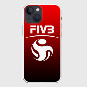 Чехол для iPhone 13 mini с принтом FIVB ВОЛЕЙБОЛ в Курске,  |  | fivb | voleybal | volleyball | волебол | волейбол | волейбола | волейболист | волейболистка | воллейбол | международная | федерация | фивб