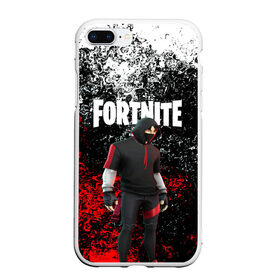 Чехол для iPhone 7Plus/8 Plus матовый с принтом IKONIK FORTNITE в Курске, Силикон | Область печати: задняя сторона чехла, без боковых панелей | 2019 | battle royale | chapter 2 | epic games | fortnite | game | season x | zombie | зомби | фортнайт