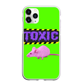 Чехол для iPhone 11 Pro матовый с принтом Toxic в Курске, Силикон |  | animals | rat | toxic | животные | крыса | токсик